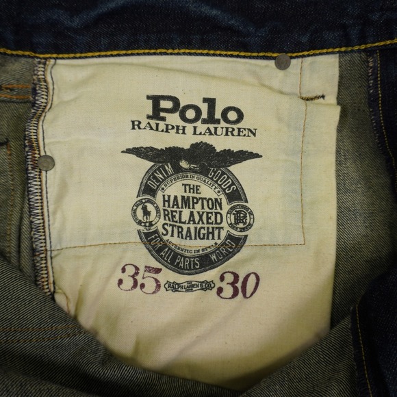 Polo Ralph Lauren Jeans Mens 35x30 (Fits 38x29) Hampton Relaxed Straight Denim - Picture 10 of 16